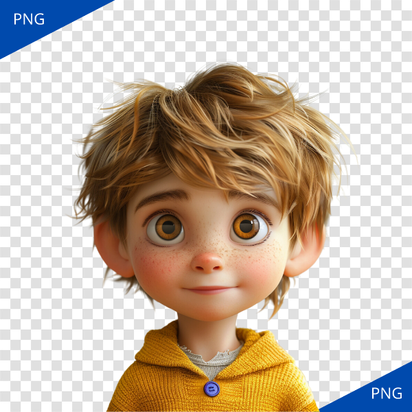 CRIANÇA PIXAR 3D, PNG