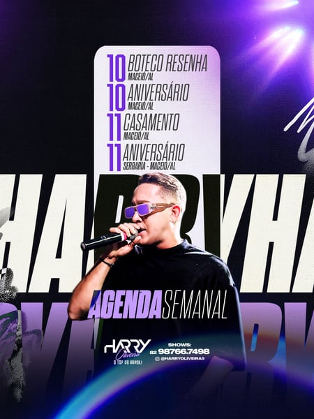 AGENDA DA SEMANA - HARRY