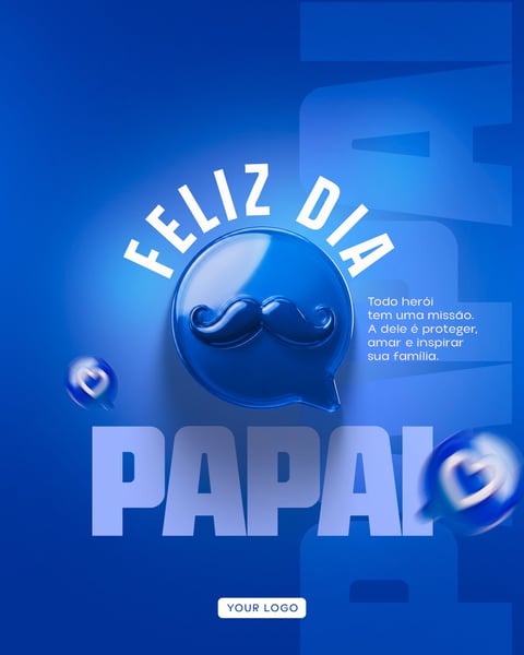 Post Dia dos Pais SOCIAL MEDIA PSD EDITÁVEL 1