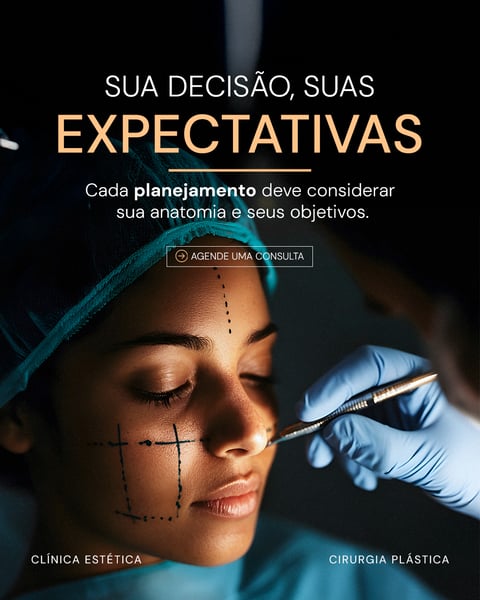 CLÍNICA ESTÉTICA SOCIAL MEDIA EXPECTATIVA PSD EDITÁVEL