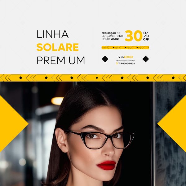 ÓTICA ÓCULOS SOCIAL MEDIA LANÇAMENTO FEED