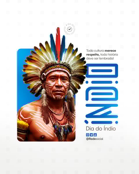 URT DIA DOS POVOS INDÍGENAS - DIA DO ÍNDIO - 19 DE ABRIL SOCIAL MEDIA PSD EDITÁVEL (9)