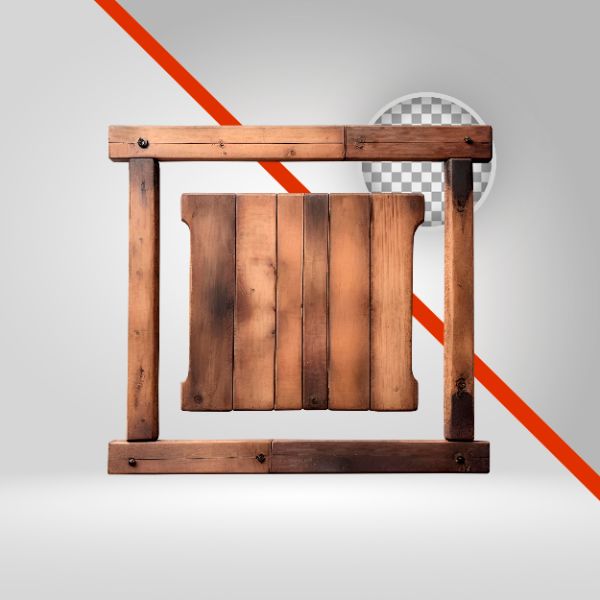 PLACA DE MADEIRA 3D, QUADRO, PLACA PRA TEXTO, MADEIRA VELHA, FUNDO TRANSPARENTE, ELEMENTO PNG, COMPOSIÇÃO SÃO JOÃO