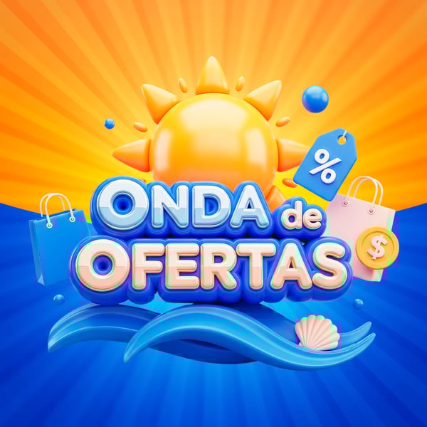 SELO 3D PARA OFERTAS DE VERÃO MODELO 01