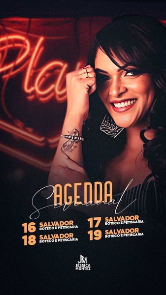 FLYER ARTISTA AGENDA DE SHOWS STORIES