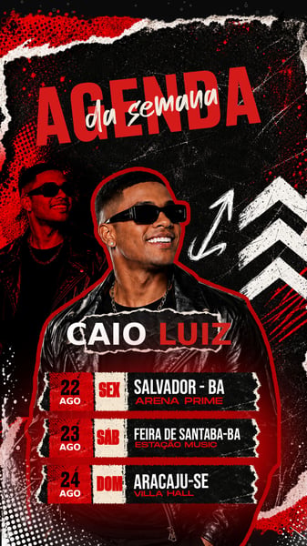 FLYER AGENDA PRÓXIMOS SHOWS PSD EDITÁVEL 6