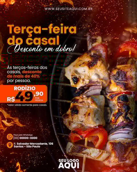 FEED VERTICAL - AÇOUGUE | CARNE | CHURRASCO | SOCIAL MEDIA | PSD EDITÁVEL