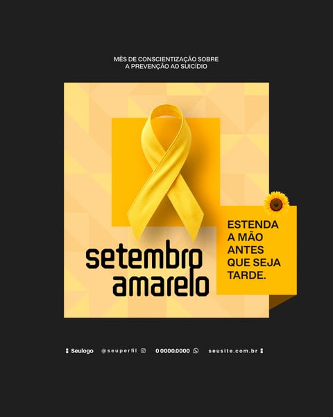 CAMPANHA SETEMBRO AMARELO FLYER SOCIAL MEDIA 8