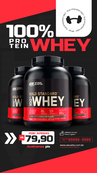 STORIE LOJA DE SUPLEMENTOS SOCIAL MEDIA INSTAGRAM WHEY PROTEIN PAGAMENTO NO PIX