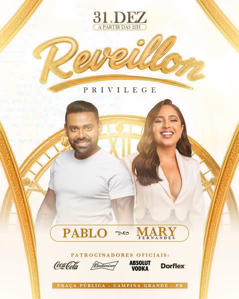FLYER PSD ANO NOVO EVENTO FEED RÉVEILLON PRIVILEGE