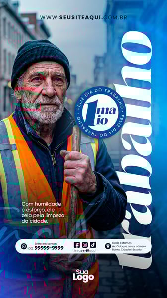 STORY 1 DE MAIO DIA DO TRABALHO SOCIAL MEDIA PSD EDITÁVEL 11