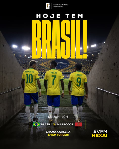 Hoje tem Brasil Feed PSD Editável 2