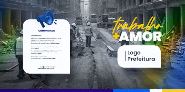 PREFEITURA COMUNICADO AVISO INFORME IMPORTANTE SOCIAL MEDIA FLYER PSD EDITÁVEL