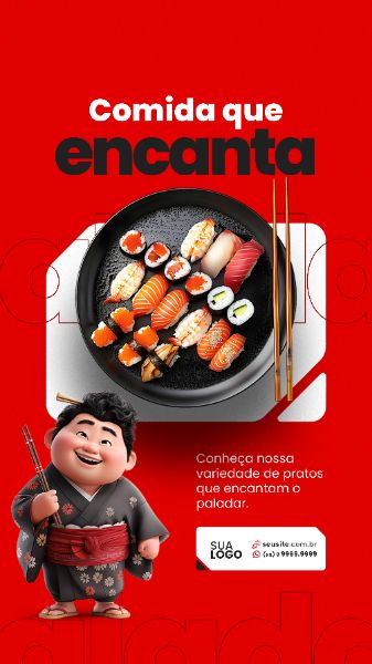 STORY - SUSHI - COMIDA QUE ENCANTA
