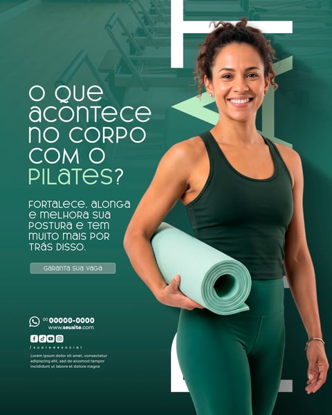 Social Media Pilates PSD Editável 6