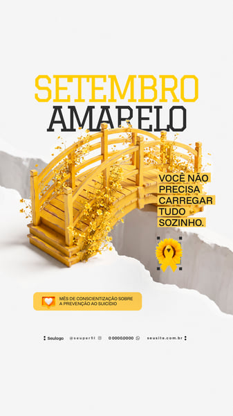 CAMPANHA SETEMBRO AMARELO FLYER STORY SOCIAL MEDIA 4