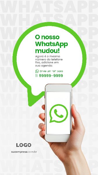 ATENÇÃO PARA NOSSO WHATSAPP MUDOU