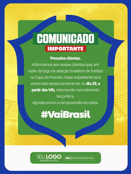 51 POST COMUNICADO COPA DO MUNDO BRASIL