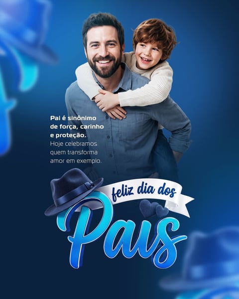 FELIZ DIA DOS PAIS 09 DE AGOSTO SOCIAL MEDIA PSD EDITÁVEL 09
