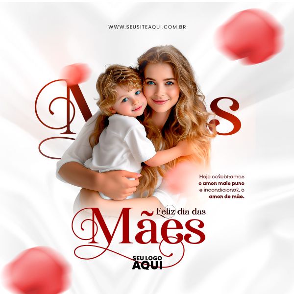 FEED QUADRADO DIA DAS MAES | PSD EDITÁVEL