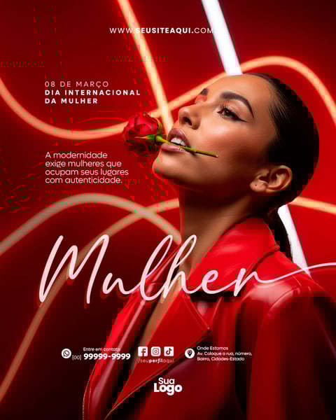 FEED DIA DA MULHER SOCIAL MEDIA PSD EDITÁVEL 8