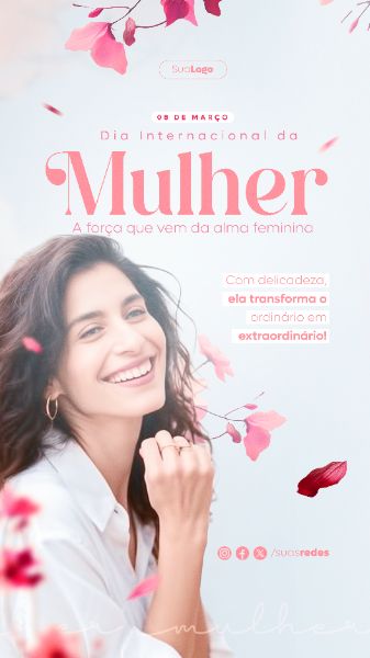 DIA INTERNACIONAL DA MULHER SOCIAL MEDIA POST STORY