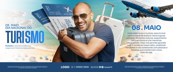 SOCIAL MEDIA CARROSSEL 08 DE MAIO DIA NACIONAL DO TURISMO