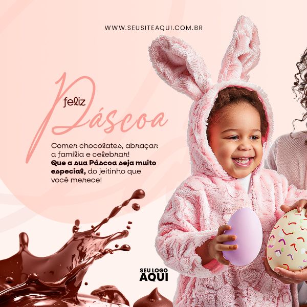 FELIZ PÁSCOA | PSD EDITÁVEL