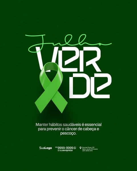 SOCIAL MEDIA JULHO VERDE CAMPANHA