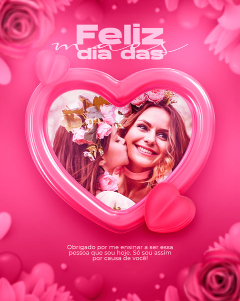 ARTE SOCIAL MEDIA PARA O DIA DAS MÃES MODELO 02