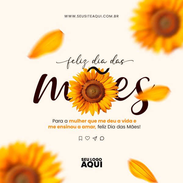 Feed Quadrado Dia Das Maes | PSD EDITÁVEL