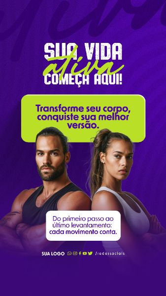 STORY - ACADEMIA - CONQUISTE SUA MELHOR VERSÃO