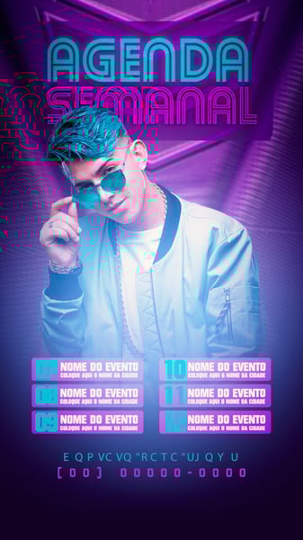 FLYER ARTISTA AGENDA DE SHOWS STORIES