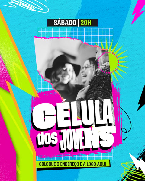 BNV FLYER GOSPEL CÉLULA DOS JOVENS SÁBADO