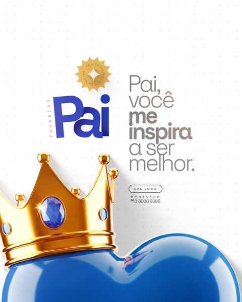 FELIZ DIA DOS PAIS 10 DE AGOSTO SOCIAL MEDIA FEED PSD EDITÁVEL 6