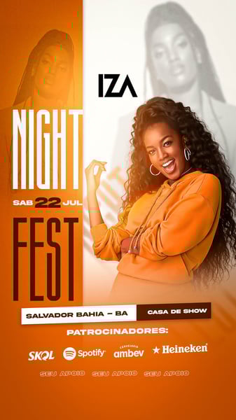FLYER EVENTO NIGHT FEST FEED
