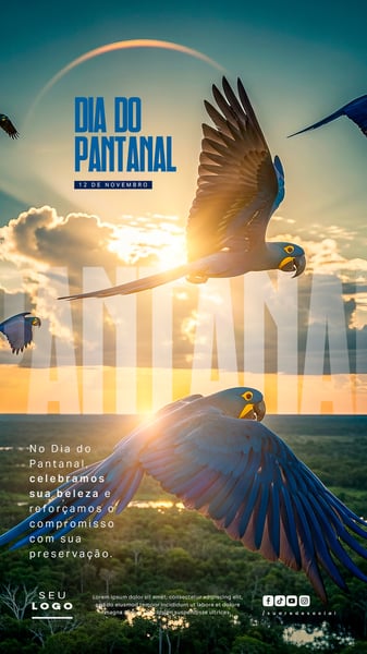 DIA DO PANTANAL 12 DE NOVEMBRO STORY SOCIAL MEDIA PSD EDITÁVEL 5