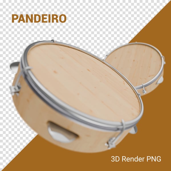 MNU PANDEIRO 3D RENDER PNG PARA COMPOSIÇÃO (7)