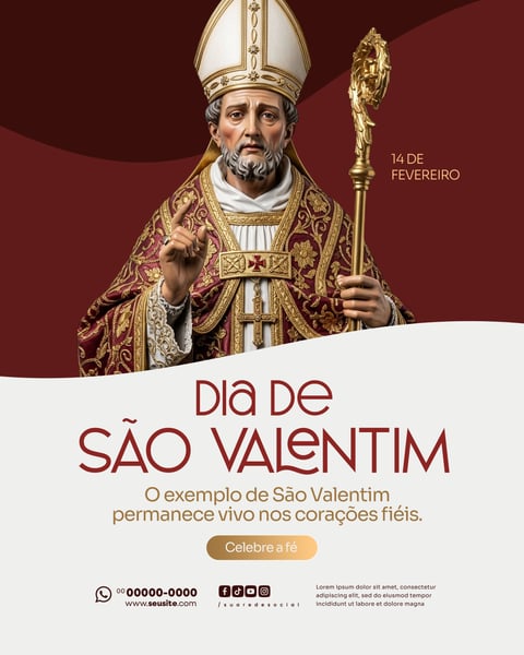 DIA DE SÃO VALENTIM 14 DE FEVEREIRO SOCIAL MEDIA PSD EDITÁVEL 004