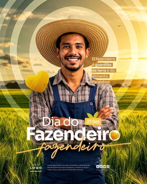 DIA DO FAZENDEIRO 21 DE SETEMBRO SOCIAL MEDIA PSD EDITÁVEL 1