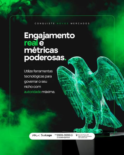 ESTRATÉGIA MARKETING DIGITAL ROMANO TECNOLÓGICO SOCIAL MEDIA PSD EDITÁVEL 2
