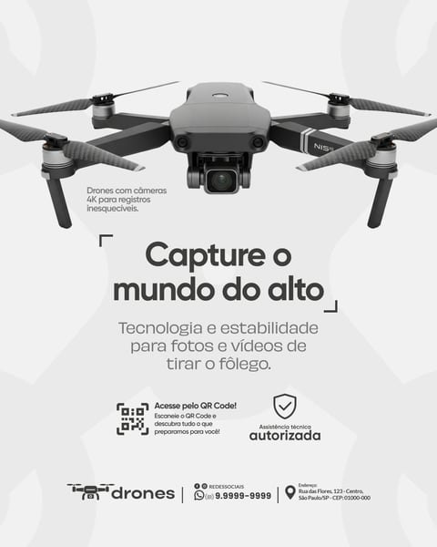 Drones Social Media PSD Editável
