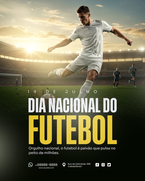 19 DE JULHO DIA NACIONAL DO FUTEBOL