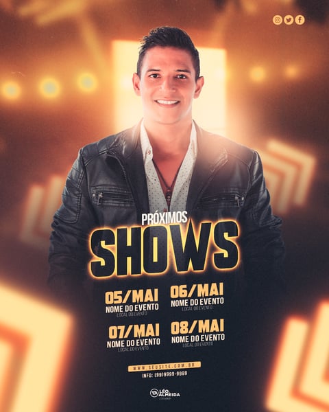 AGENDA DE SHOW PRÓXIMO SHOW LÉO DI ALMEIDA FEED