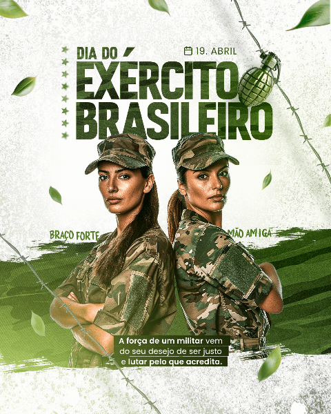 19 DE  ABRIL DIA DO EXÉRCITO BRASILEIRO - SOCIAL MEDIA