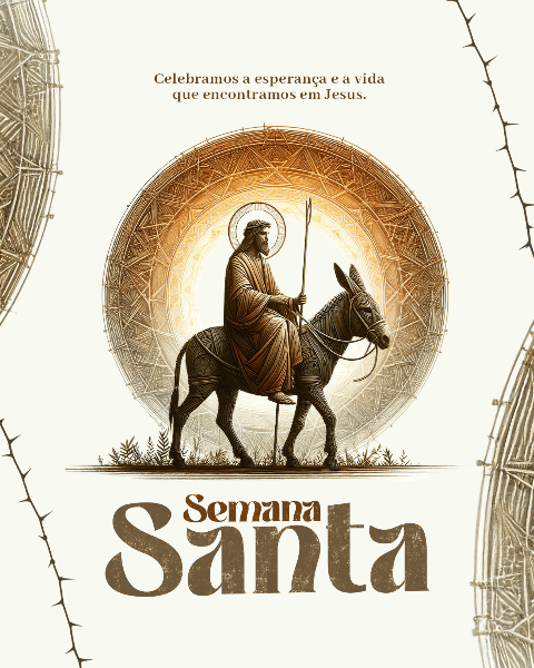 PÁSCOA SEMANA SANTA MINIMALISTA SOCIAL MEDIA