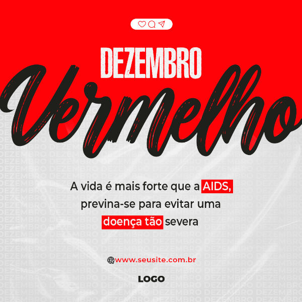 DEZEMBRO VERMELHO A VIDA É MAIS FORTE QUE A AIDS