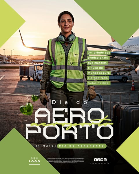 DIA DO AEROPORTO 31 DE MAIO SOCIAL MEDIA PSD EDITÁVEL 2
