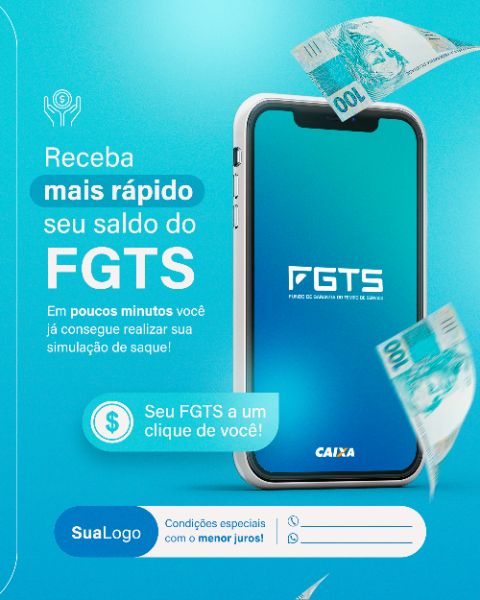FGTS SAQUE ANIVERSÁRIO SOCIAL MEDIA POST FEED VERTICAL