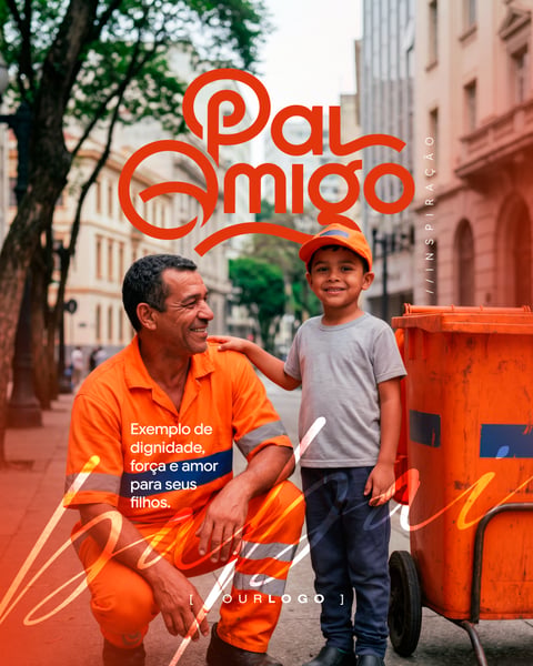 PAI AMIGO DIA DOS PAIS SOCIAL MEDIA PSD EDITÁVEL